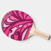 抽象芸術ピンクパ絵画ネル 卓球ラケット (横)