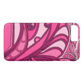 抽象芸術ピンクパ絵画ネル Case-Mate iPhoneケース (裏面(横))