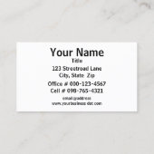 抽象芸術ピンクブルーシルキーストリークスプロフェッショナル 名刺 (裏面)