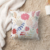 抽象芸術ピンクブルータンフローラ装飾用クッション クッション (ブランケット)