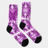 抽象芸術ピンクマンダラサイケデリックラ ソックス (右)
