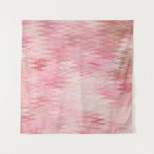 抽象芸術ピンクモザイク背景イラストレーション タペストリー (正面(横))