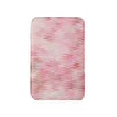抽象芸術ピンクモザイク背景イラストレーション バスマット (正面縦)
