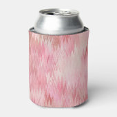抽象芸術ピンクモザイク背景イラストレーション 缶クーラー (缶正面)