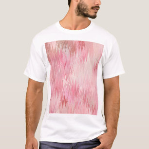 抽象芸術ピンクモザイク背景イラストレーション Tシャツ