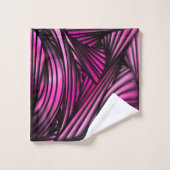 抽象芸術ピンク渦巻き バスタオルセット (ウォッシュタオル)