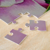 抽象芸術ピンク牡丹フローラ水絵を描色 ジグソーパズル (側面)