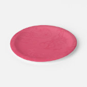 抽象芸術ピンク紙プレート ペーパープレート (アングル)