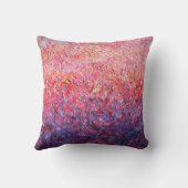 抽象芸術ピンク紫モノグラムの名イニシャル クッション (裏面)