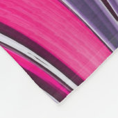 抽象芸術ピンク紫色スパイラルフラクタル フリースブランケット (角)