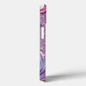 抽象芸術ピンク紫色スパイラルフラクタル Case-Mate iPhoneケース (裏面 / 右)