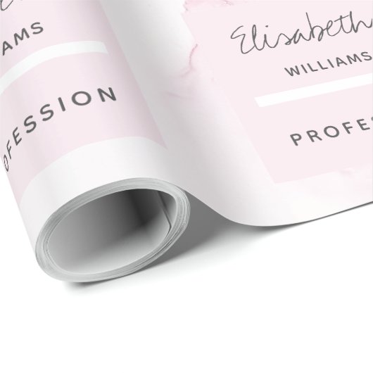 抽象芸術ピンク絵を描イモダンク ラッピングペーパー (ロールコーナー)