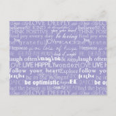 抽象芸術ピンク緑のクリスマスツリー ポストカード (正面)