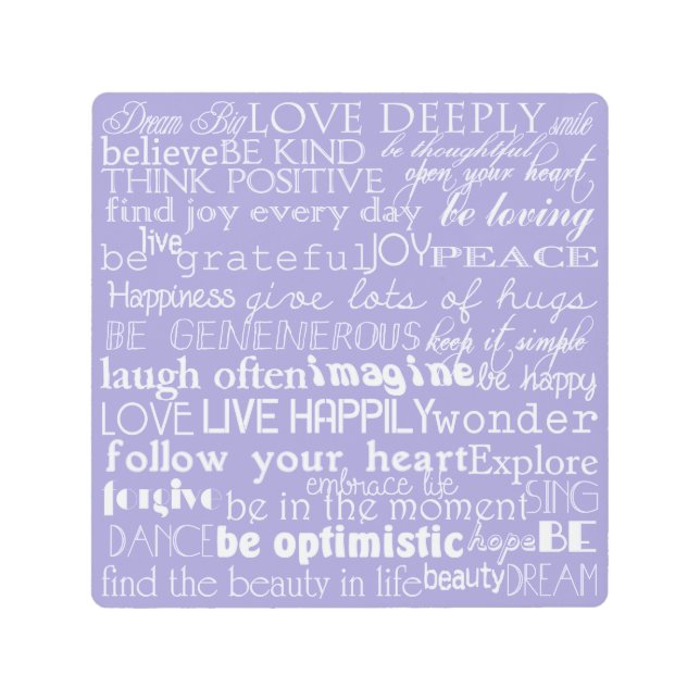 抽象芸術ピンク緑のクリスマスツリー メタルプリント (正面)