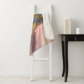 抽象芸術ピンク色の背景と美しい汚れ シェルパブランケット (インサイチュ)