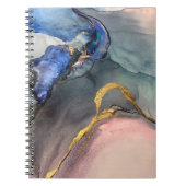 抽象芸術ピンク色の背景と美しい汚れ ノートブック (正面)