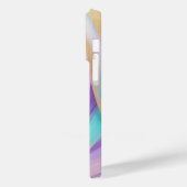 抽象芸術ピンク薄紫ターコイズ金ゴールド Case-Mate iPhoneケース (裏面 / 左)