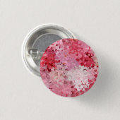 抽象芸術ピンク赤紫モダン白 缶バッジ (正面&裏面)