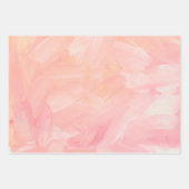 抽象芸術ピンク赤面の手のブ絵を描ラシック ラッピングペーパーシート (正面3)