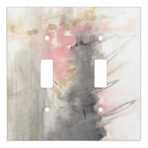 抽象芸術ピンク金ゴールドグレイ色彩の鮮やかアート