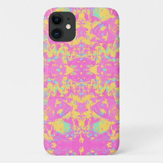 抽象芸術ピンク黄独占的色 Case-Mate iPhoneケース (裏面)