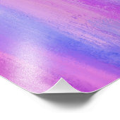 抽象芸術ピンク、紫、ターコイズストローク フォトプリント            (角)