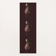 抽象芸術ピンク&金ゴールドチューリップミニマリストボタニカル