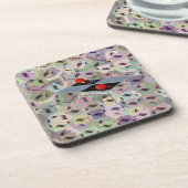 抽象芸術ピンポンテーブルデザイン、 コースター (左側)