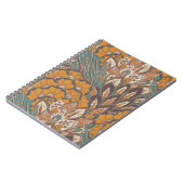 抽象芸術ピーコックの羽の模様 ノートブック (左側)