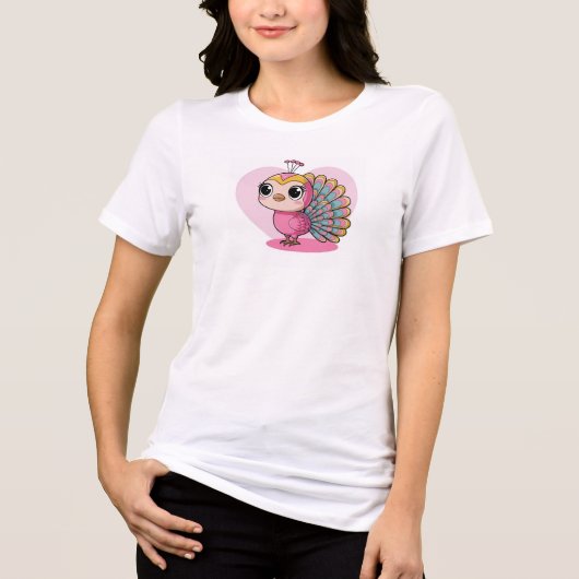 抽象芸術ピーコックエレガンスカラフルティー トライブレンドTシャツ (正面)