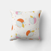 抽象芸術ピーチ調和 クッション (裏面)