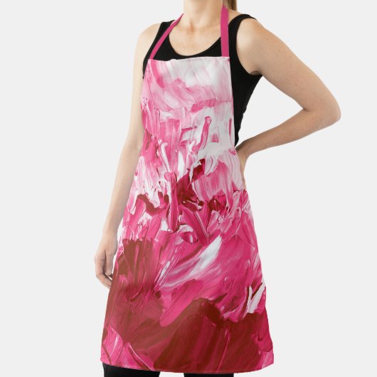 抽象芸術ピ絵を描ック波 エプロン (インサイチュ)