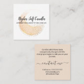 抽象芸術ファイアロゴ石けん及びキャンドルビジネスカード スクエア名刺 (正面/裏面)