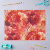 抽象芸術ファイアーコーラルティッシュペーパー 薄葉紙 (クラフト)