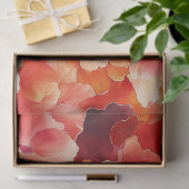 抽象芸術ファイアーコーラルティッシュペーパー 薄葉紙 (ギフト)