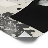 抽象芸術ファッションポートレート ポスター (コーナー)