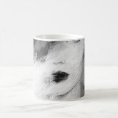 抽象芸術ファッション女性アクリル絵画ズ コーヒーマグカップ (中央)