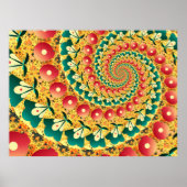 抽象芸術ファンのスパイラル ポスター (正面)