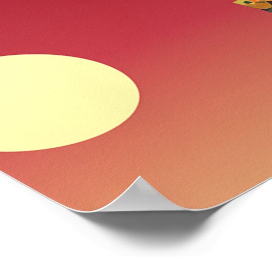 抽象芸術ファンのスパイラル ポスター (角)