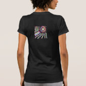 抽象芸術ファンキーアートから衣服 Tシャツ (裏面)