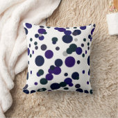 抽象芸術ファンキーアートシェードオブブルーピロークッション クッション (ブランケット)