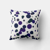 抽象芸術ファンキーアートシェードオブブルーピロークッション クッション (裏面)