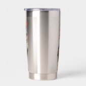 抽象芸術ファンキーチキン 保温保冷タンブラー (右面)