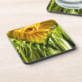 抽象芸術ファンキーレトロひまわり、おびえたジオメトリ コースター (左側)