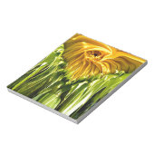 抽象芸術ファンキーレトロひまわり、おびえたジオメトリ ノートパッド (回転)