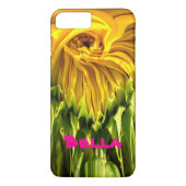 抽象芸術ファンキーレトロひまわり、おびえたジオメトリ Case-Mate iPhoneケース (裏面)