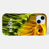 抽象芸術ファンキーレトロひまわり、おびえたジオメトリ Case-Mate iPhoneケース (裏面 (横))