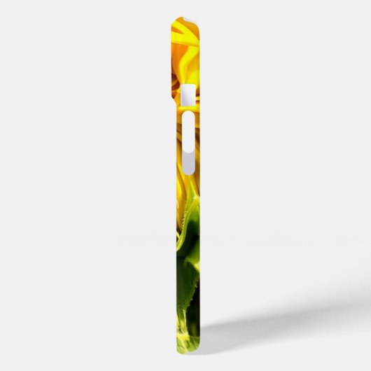 抽象芸術ファンキーレトロひまわり、おびえたジオメトリ Case-Mate iPhoneケース (裏面 / 左)