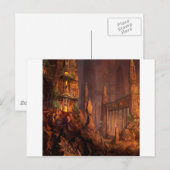 抽象芸術ファンタジーの火 ポストカード (正面/裏面)