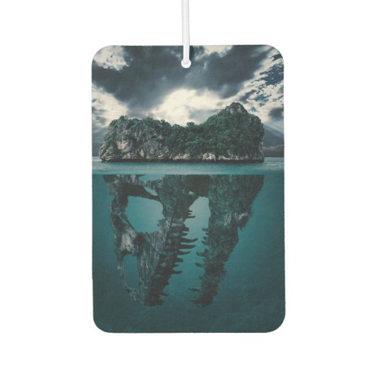 抽象芸術ファンタジー芸術的島 カーエアーフレッシュナー (正面)